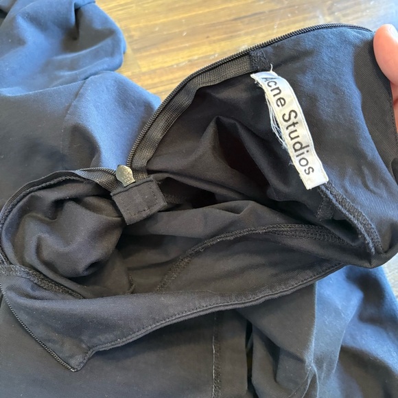 Acne Studios Black Valeria C Ela Turtle Neck Sleek Top Stretch Long Sleeve XS - Picture 7 of 7